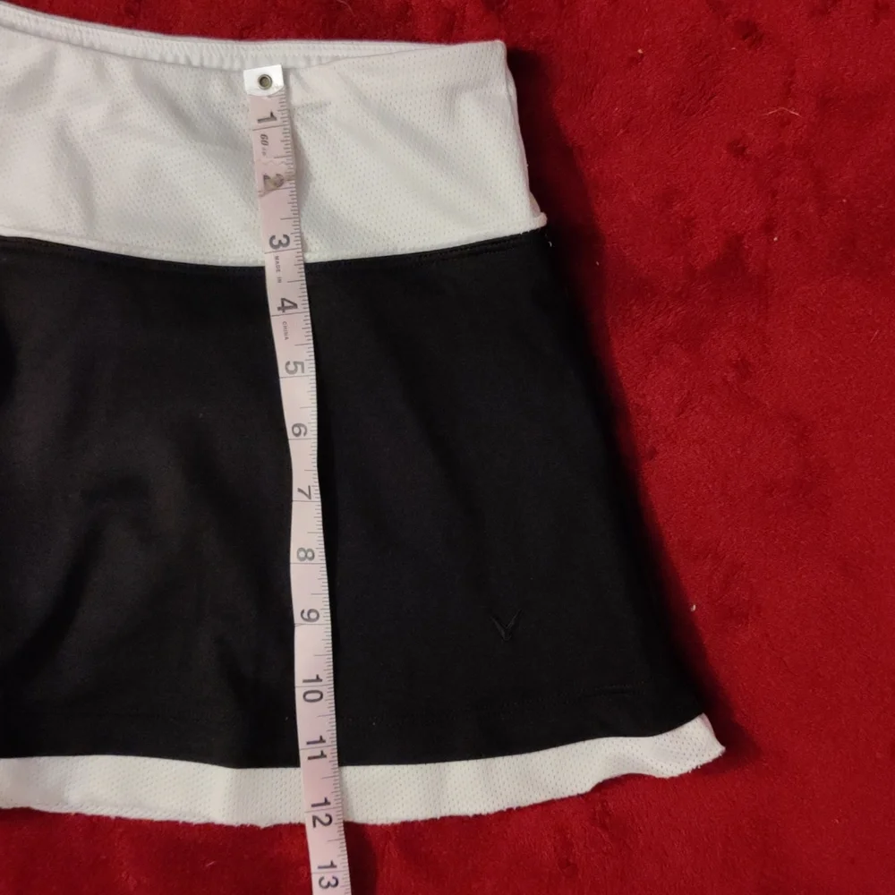 Callaway Golf Tennis Running Walking Skirt Black White Size Medium - Picture 10 of 12
